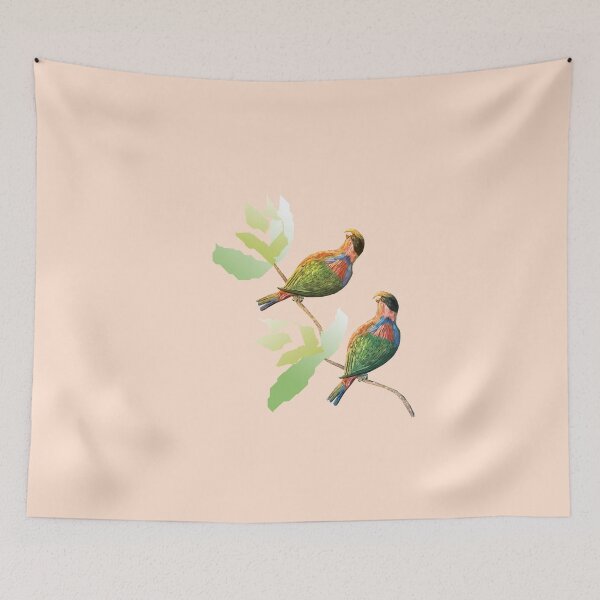 Item preview, Sunrise at the island with the Black Capped Lories 2 designed and sold by Thecla Mary Correya.