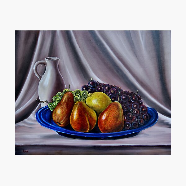 "Still Life - Fruit" - Oil painting Photographic Print