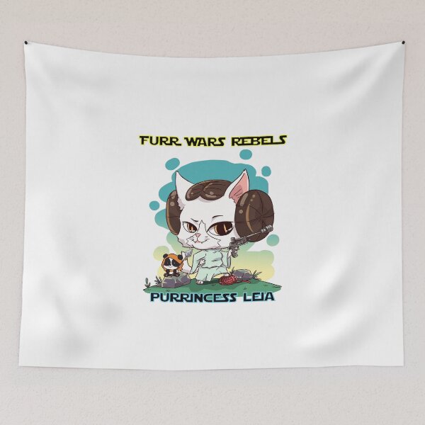 Item preview, Furr Wars Purrincess Leia designed and sold by kharl08.