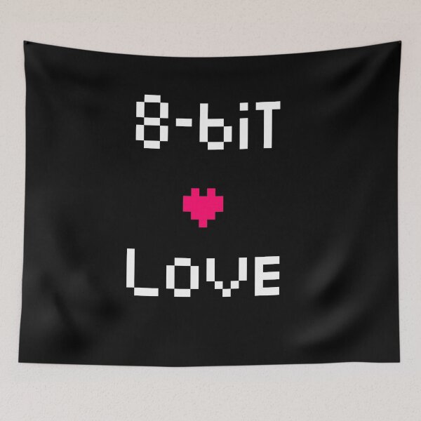 Item preview, Valentine's day love retro 8-bit nerd designed and sold by MultiverseDraws.