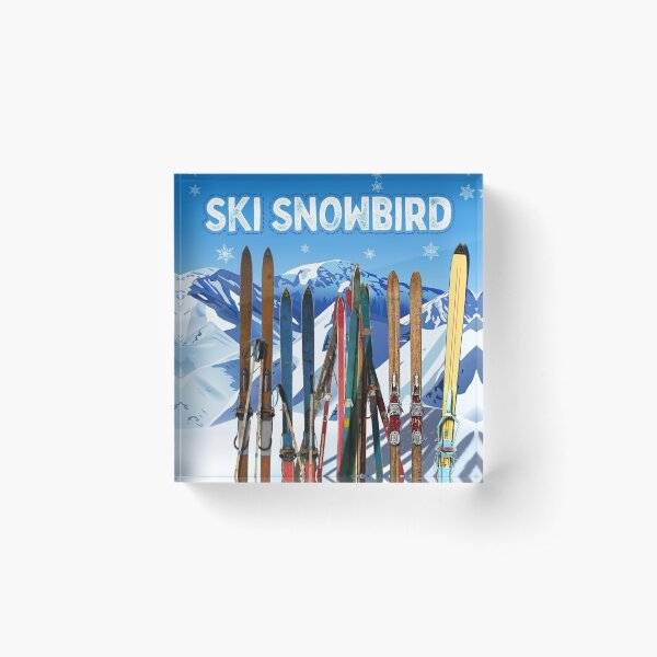Item preview, Vintage-Style Ski Snowbird Travel Poster designed and sold by travelwitheric.