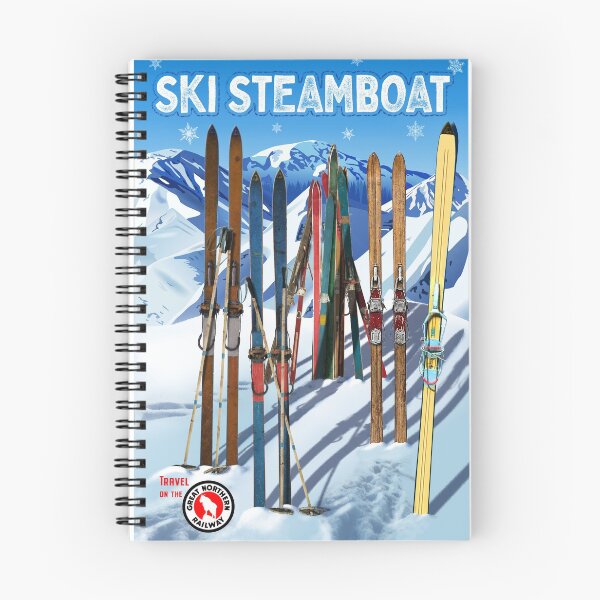 Item preview, Vintage-Style Ski Steamboat Travel Poster designed and sold by travelwitheric.