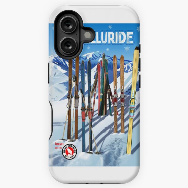 Item preview, Vintage-Style Ski Telluride Travel Poster designed and sold by travelwitheric.