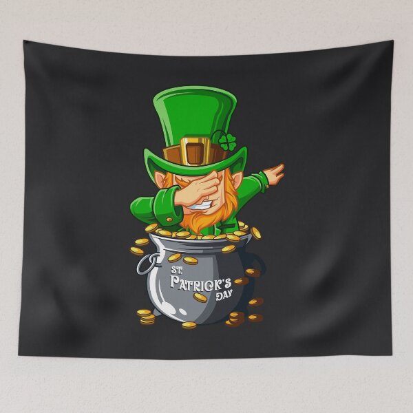 Item preview, Dabbing Leprechaun Boys Art | St Patricks Day Pot Of Gold designed and sold by melsens.