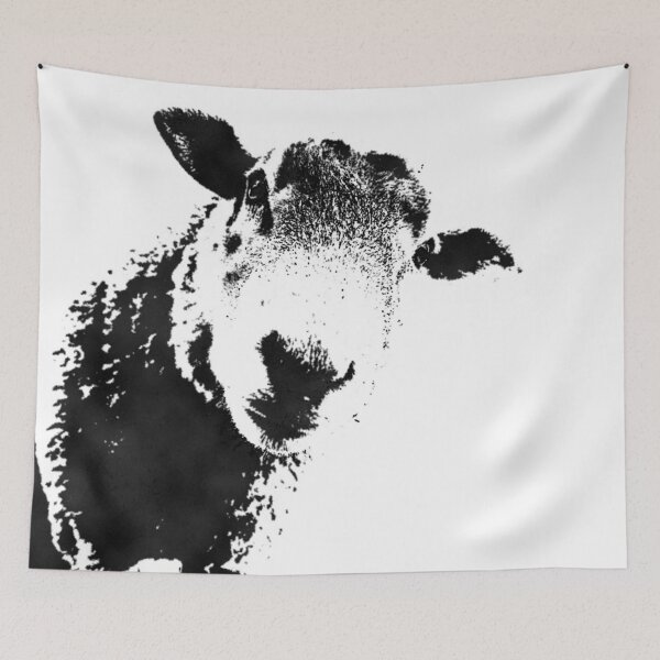 Item preview, sheep black&white designed and sold by AidaArt.