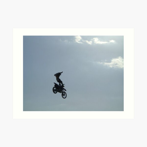 'Look, no hands!' Art Print