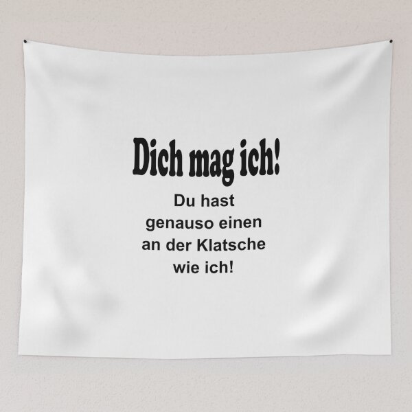 Artikelvorschau, Dich mag ich lustiger Spruch lustige Sprüche Humor Geschenk entworfen und verkauft von Mark Sukra.