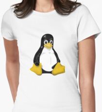 LINUX TUX THE PENGUIN KONTRA SIT Women's Fitted T-Shirt