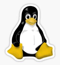 LINUX TUX THE PENGUIN KONTRA SIT Sticker