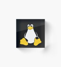 TUX LINUX Acrylic Block