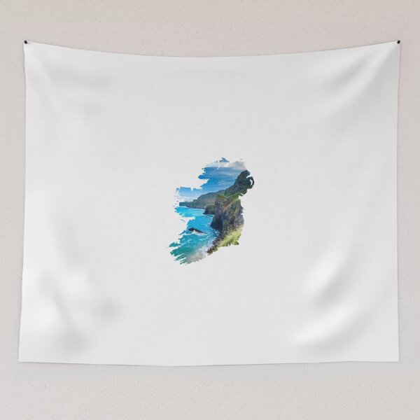 Item preview, Map of Ireland in Europe with beautiful coastline.  designed and sold by SuperSeries.