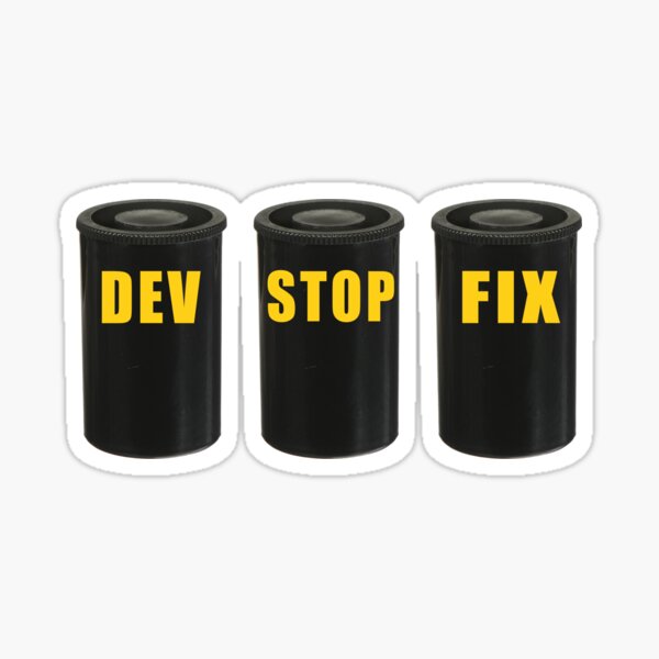 DEV | STOP | FIX Sticker