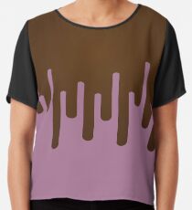 Black Currant Melting Ice Cream Chiffon Top
