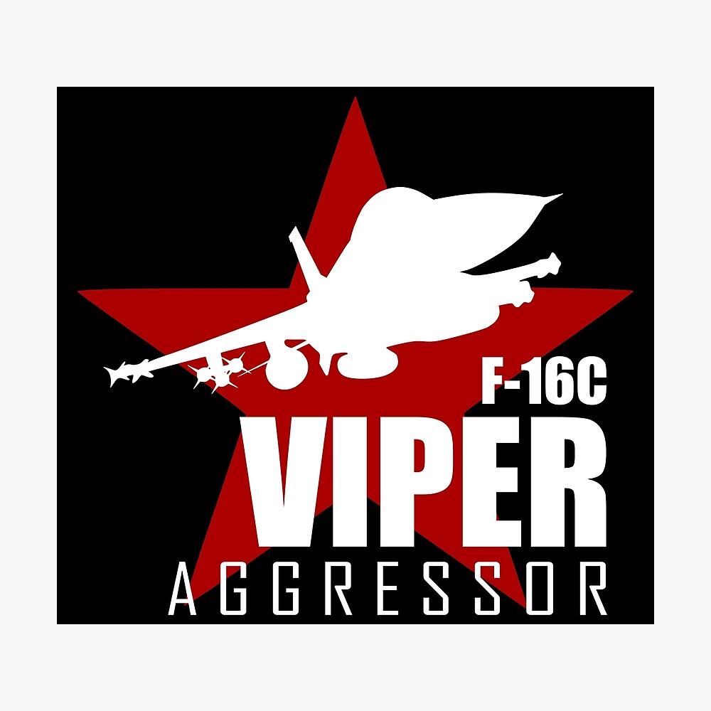 F 16 Aggressor Poster By Strongvlad Redbubble