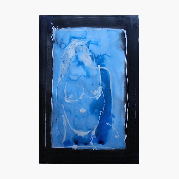 blue robe Photographic Print