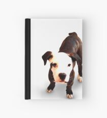 Brindle Bull Terrier Puppy Hardcover Journal