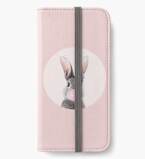 Häschen mit Kaugummi iPhone Flip-Case/Hülle/Skin