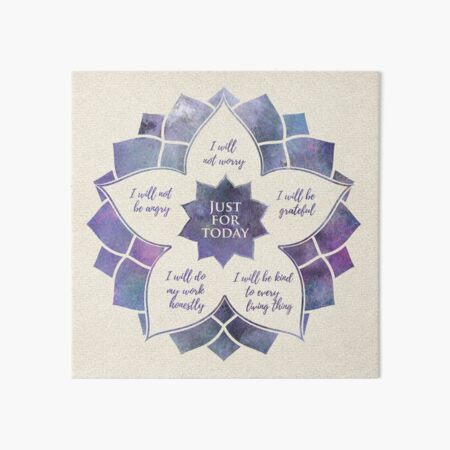 Reiki Principles - Reiki Precepts Art Board Print