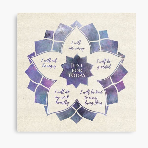 Reiki Principles - Reiki Precepts Metal Print