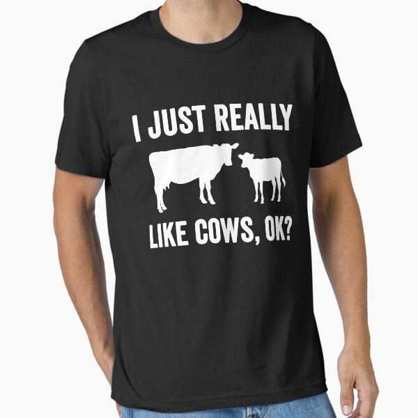 Vista previa del artículo con la obra «Realmente me gustan las vacas, ¿de acuerdo? - ganadero de vacas», diseñado y vendido por Captain Mood.
