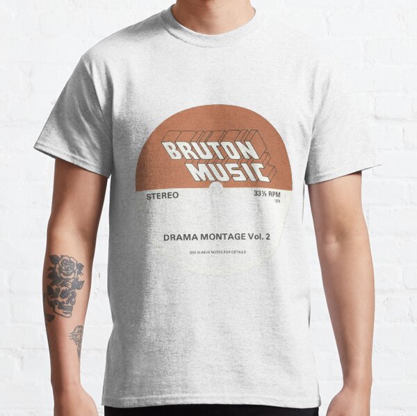 Bruton Music Drama Montage Library Music Record Label Classic T-Shirt