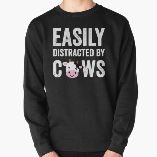 Item preview, Easily distracted by cows - Cows farmer designed and sold by Captain Mood.