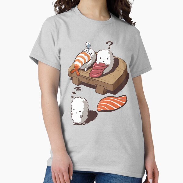 Aperçu de l'œuvre Nigiri Sushi drôle en train de dormir créée et vendue par Fox-Republic.
