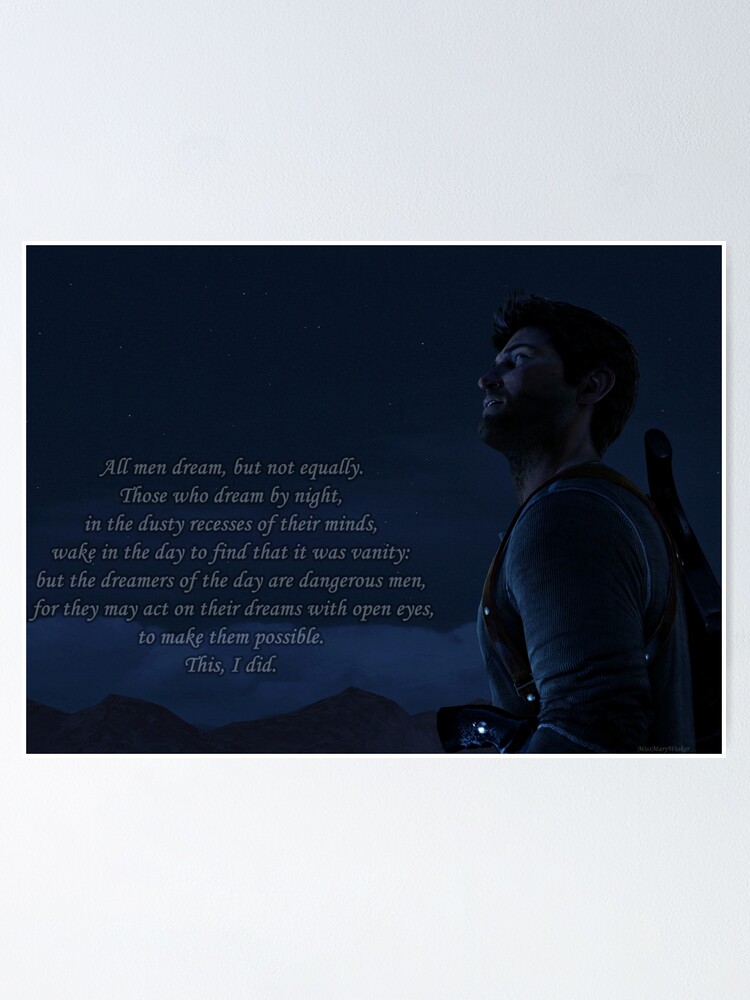 Uncharted 3 Dreamers Of The Day 3 Poster By Mistressmaryd Redbubble