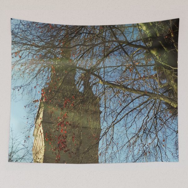 Item preview, Old Tower And Leafless Branches designed and sold by miraminerva09.