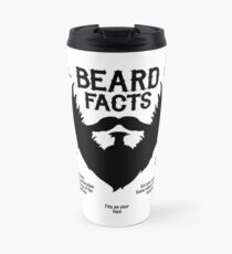 Beard Facts (black) Travel Mug