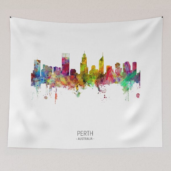 Artikelvorschau, Perth Australia Skyline entworfen und verkauft von ArtPrints.