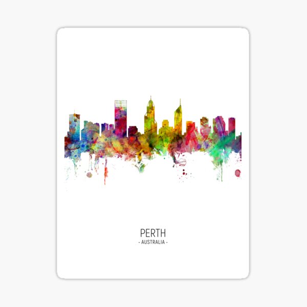 Item preview, Perth Australia Skyline designed and sold by ArtPrints.