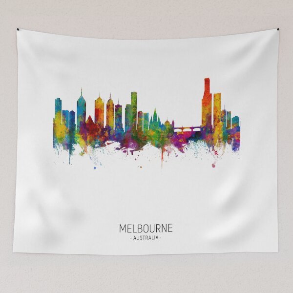 Item preview, Melbourne Australia Skyline designed and sold by ArtPrints.