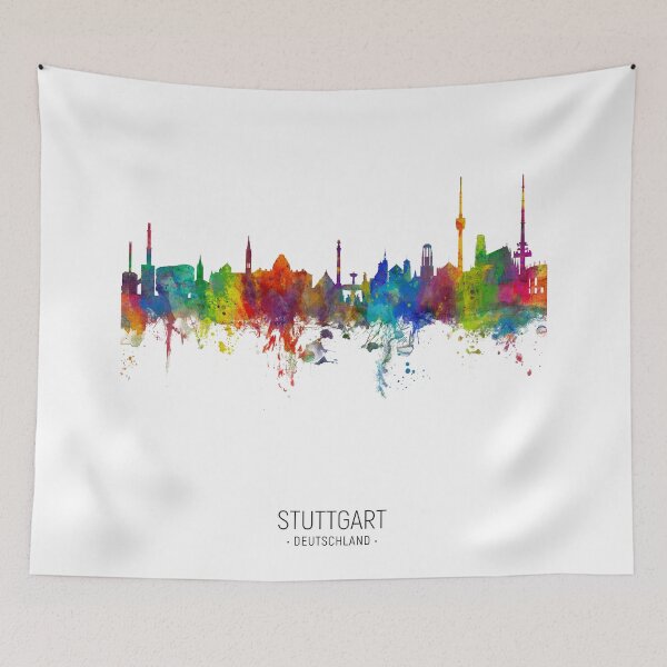 Item preview, Stuttgart Germany Skyline designed and sold by ArtPrints.