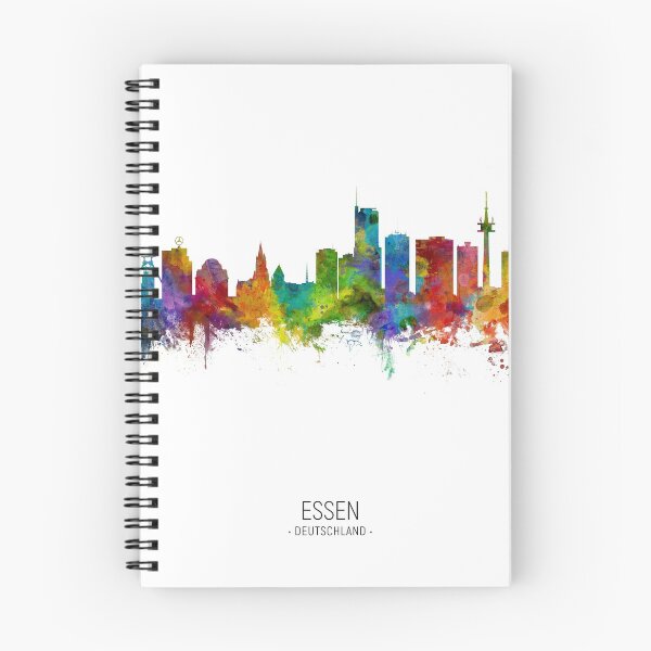 Artikelvorschau, Essen Deutschland Skyline entworfen und verkauft von ArtPrints.