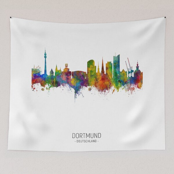 Item preview, Dortmund Germany Skyline designed and sold by ArtPrints.