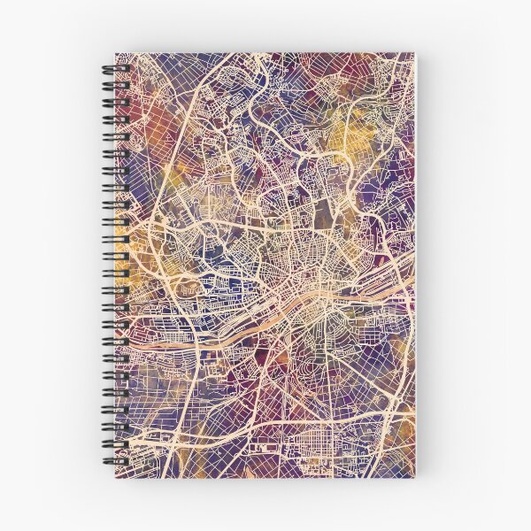 Item preview, Frankfurt Germany City Map designed and sold by ArtPrints.