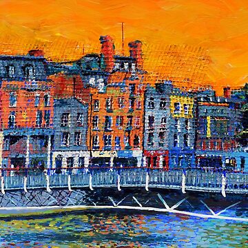 Artwork thumbnail, Millennium Bridge, Ormond Quay (Dublin, Ireland) by eolai