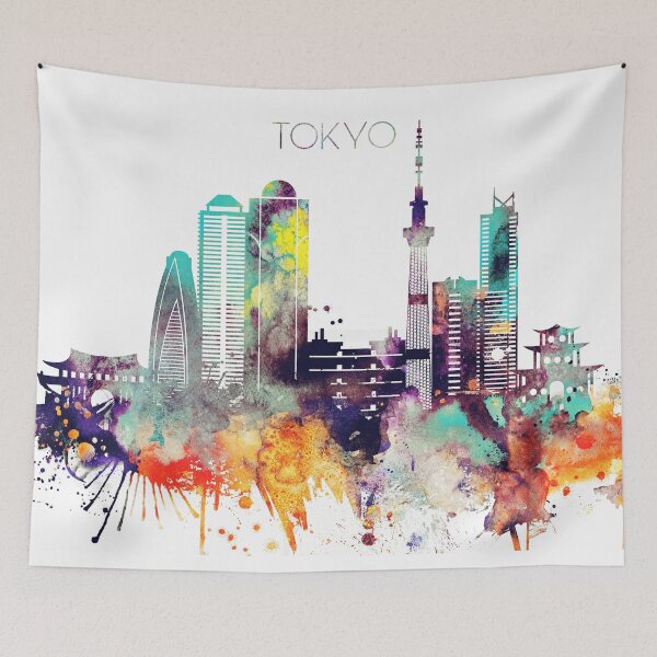 Item preview, Tokyo City Skyline designed and sold by DimDom.