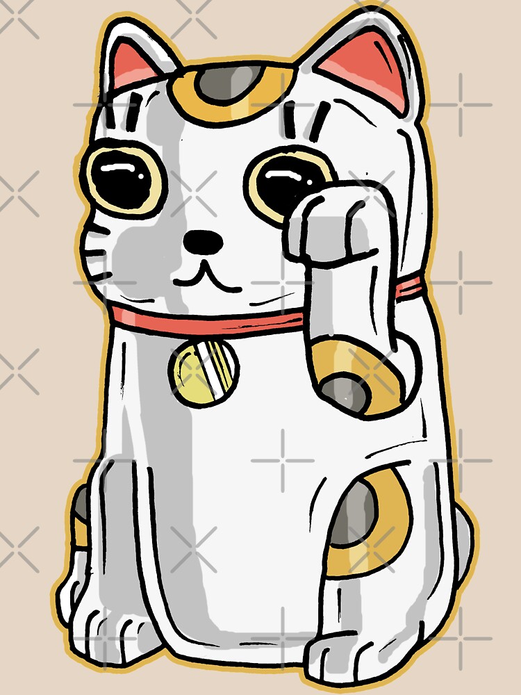 Japanese Lucky Cat / Alien Parasite from Rick and Morty™ by sketchNkustom