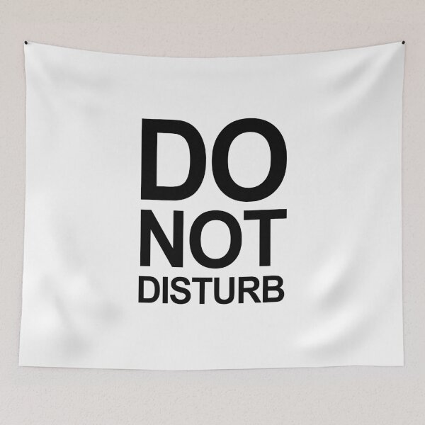 Item preview, Do Not Disturb Sign Text design designed and sold by GetItGiftIt.