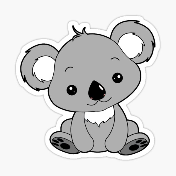 Koala Bear Sticker Cute Koala Bear Sticker Gift for Koala Bear Lovers and  Koala Bear Enthusiasts Baby Koala Bear Vinyl Sticker for Gadgets -  New  Zealand