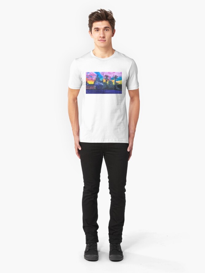 Alternate view of Pasadena City Hall Slim Fit T-Shirt