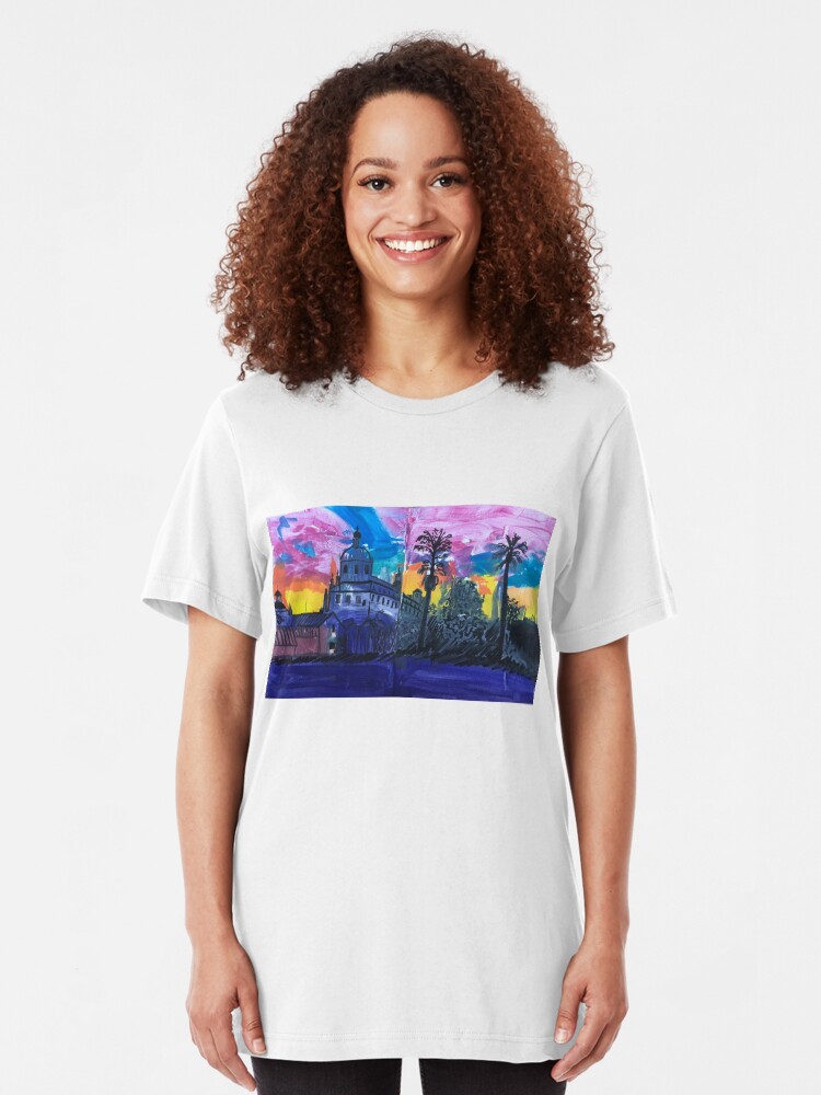 Alternate view of Pasadena City Hall Slim Fit T-Shirt