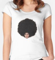 The Epic Afro of Marouane Fellaini Women's Fitted Scoop T-Shirt