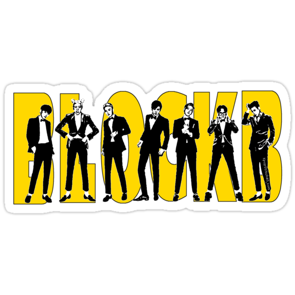 "Block B Very Good Group" Stickers By Dubukat | Redbubble