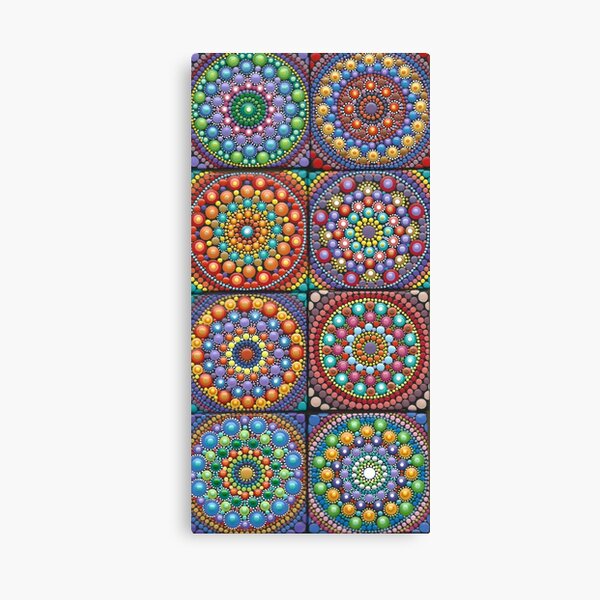 Mandala world - Mini Mandalas Canvas Print
