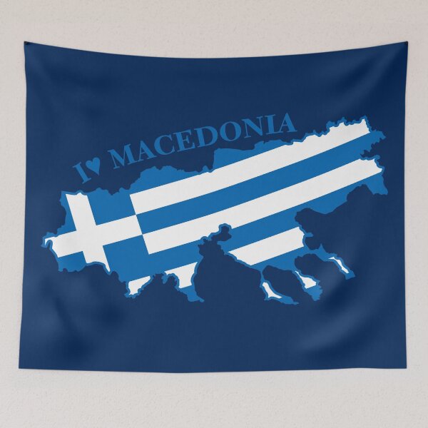 Item preview, Macedonia flag map designed and sold by Lefteris Betsis.