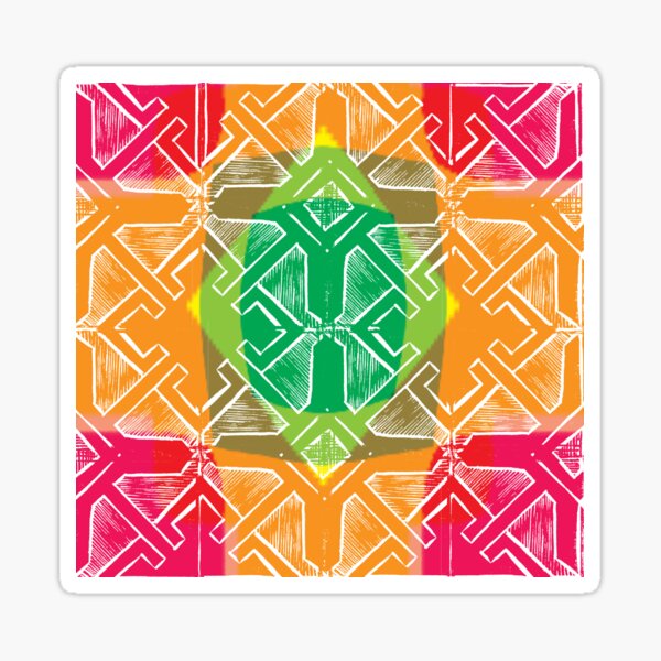 Arrowed Squares Sticker