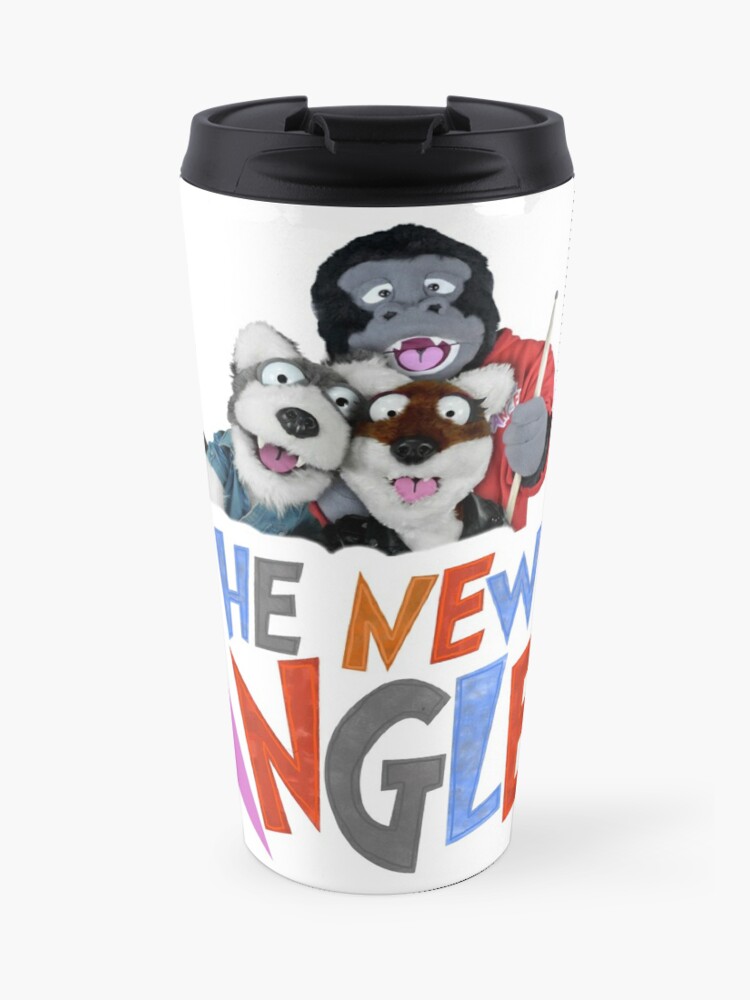 Thumbnail 1 of 5, Travel Coffee Mug, New Fangles band and logo designed and sold by TheNewFangles.